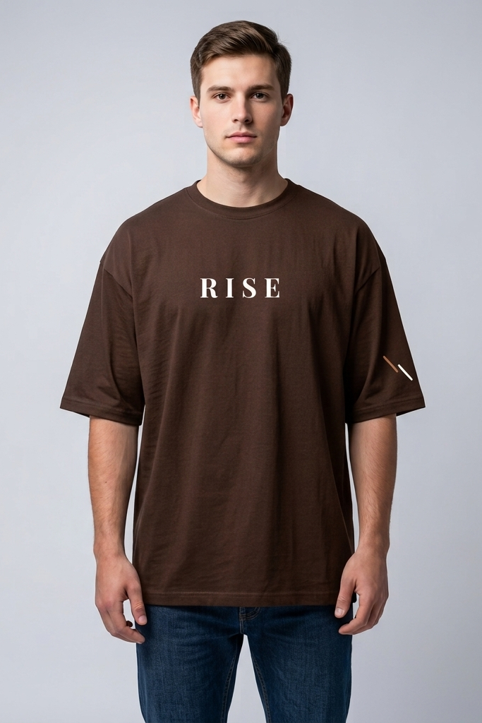 Rise / Brown / Oversized Tee
