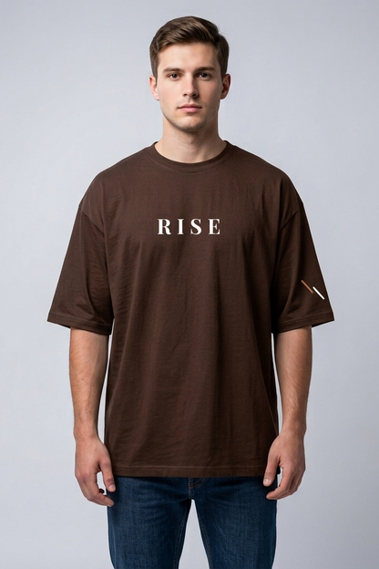 Rise / Brown / Oversized Tee
