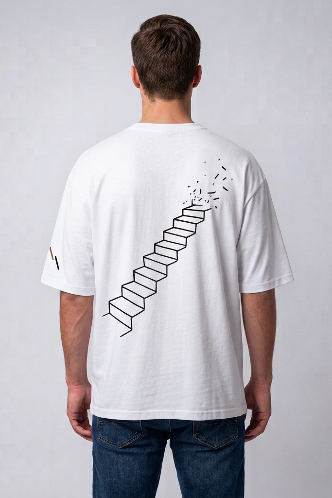 Rise / White / Oversized Tee