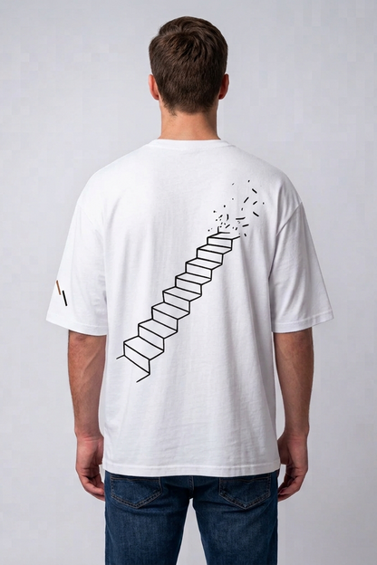 Rise / White / Oversized Tee
