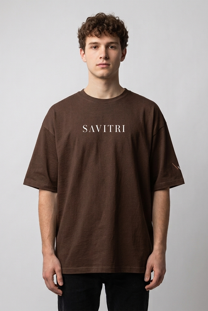 Savitri / Brown / Oversized Tee