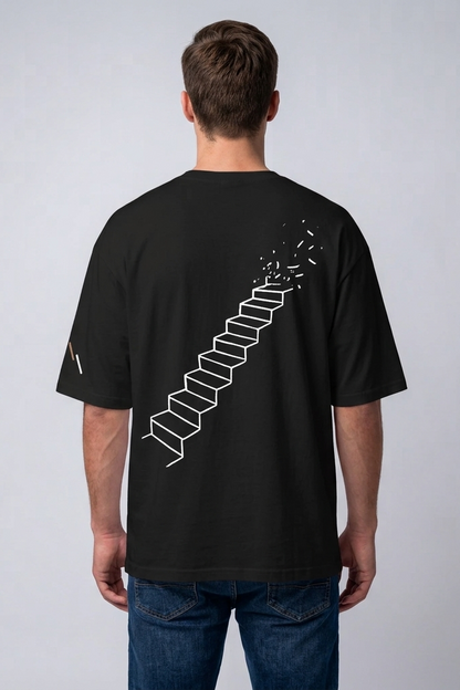 Rise / Black / Oversized Tee