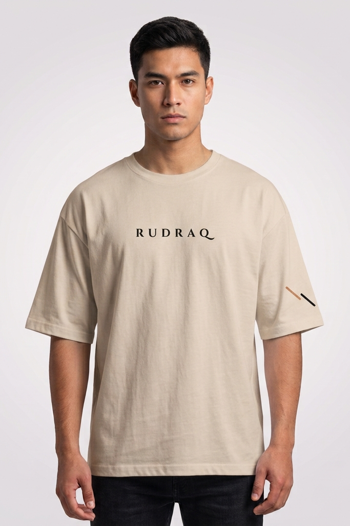 Stillness / Beige / Oversized Tee
