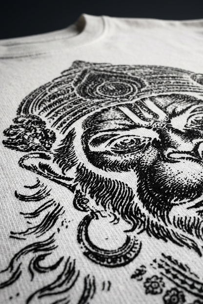 Anjaneya / White / Oversized Tee