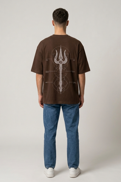 Triguna / Brown / Oversized Tee