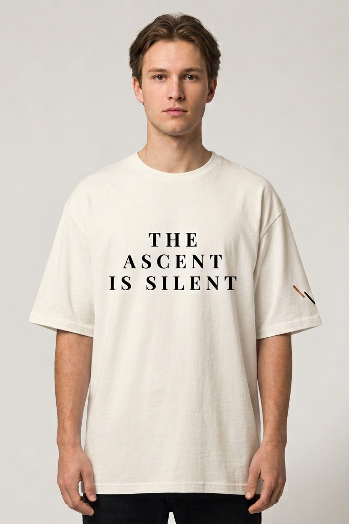 Ascent / Off-White / Oversized Tee