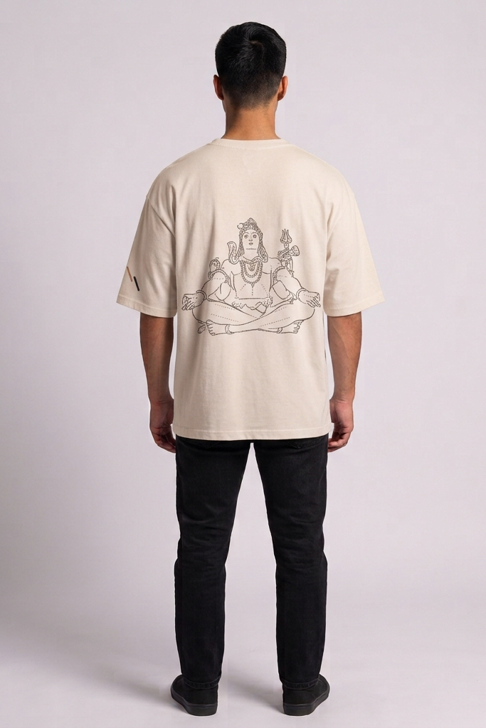 Stillness / Beige / Oversized Tee